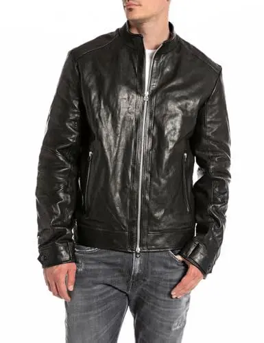 Produktbild: Replay Herren M8385 Bikerjacke, 010 Black, M