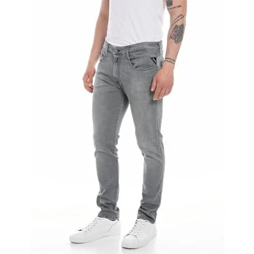 Produktbild: Replay Herren M914y Anbass Power Stretch Jeans Single Jeans, Medium Grey 096, 27W / 32L
