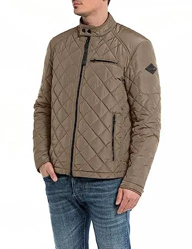Produktbild: Replay Herren Steppjacke Übergangsjacke ohne Kapuze, Earth 557 (Braun), L