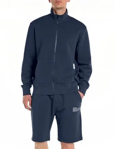 Produktbild: Replay Herren Sweatjacke aus Baumwolle, Indigo Blue 271 (Blau), 3XL