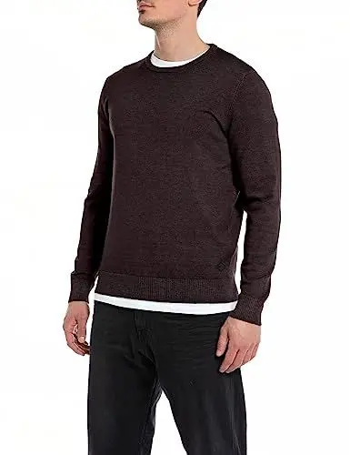 Produktbild: Replay Herren Pullover aus Wollmix, Plum 278 (Violett), XL