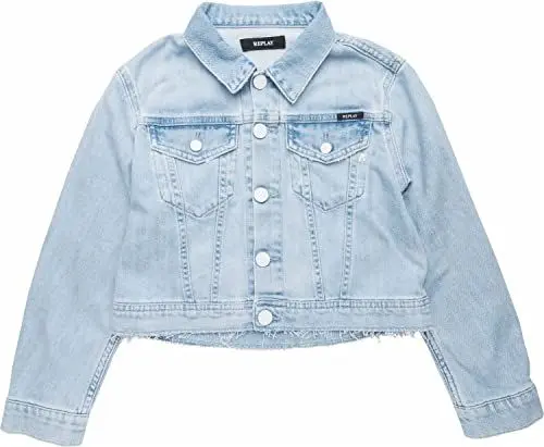 Produktbild: Replay Mädchen Jeansjacke aus Komfort Denim, Super Light Blue 011 (Blau), 10 Jahre
