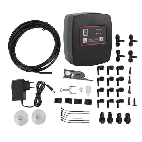 Produktbild: Reptilien-Nebel-Timer-Set, Reptilien-Regenwald-Tank, Automatischer Nebel-Timer, Reptilien-Terrarium-Tank, Nebel-Luftbefeuchter mit Nebeldüsen, Sprühset für Regenwaldpflanzen