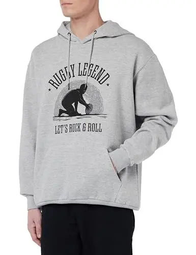 Produktbild: Republic Of California Herren UXREPCZSW034 Kapuzenpullover, Gris Melange, XXL