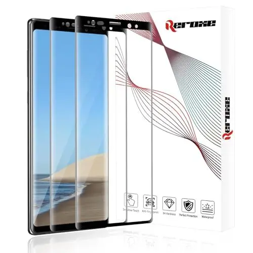 Produktbild: REROXE 2 Stück Schutzfolie für Panzerglas für Samsung Galaxy Note 8, Volle Abdeckung Anti-Kratzen Gehärtetes Folie für Galaxy Note 8, Präziser Ausschnitt Samsung Note 8 Displayschutzfolie