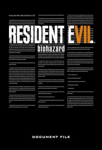 Produktbild: Resident Evil 7: Biohazard Document File