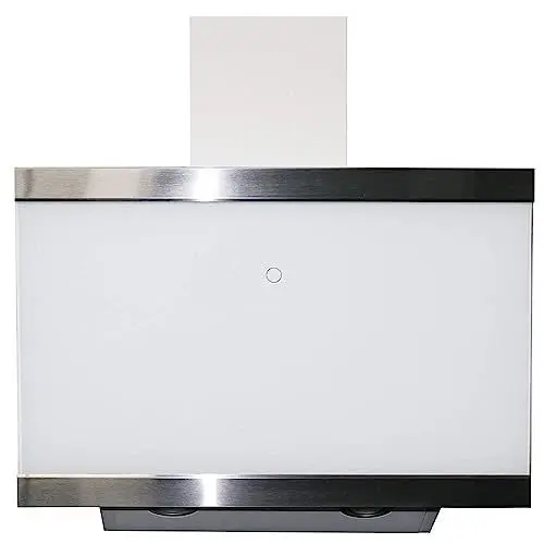 Produktbild: Respekta Dunstabzugshaube kopffrei. Dunstabzugshaube schräg 60 cm. Glasschirm mit Edelstahlrahmen in Schwarz. Abluft - und Umluftfunktion. CH88060WA+. A+ 46-61 dB (Energieklasse A+)