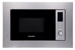 Produktbild: Respekta Einbau-Mikrowelle MW800 / 20 L Mikrowellengerät mit Grill/Mikrowelle 800 W/Grill 1000 W / 5 Leistungsstufen/Digitaltimer / 38 x 56 x 50 cm Einbaumaße (H x B x T)