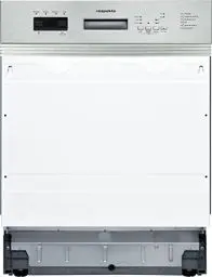 Produktbild: Respekta Geschirrspüler teilintegriert 60 cm / Einbau-Spülmaschine mit flexiblen Besteckkorb / 6 Programme / Startzeitvorwahl / 12 Maßgedecke / GSP60TIDV / besonders leise 49 dB