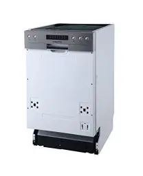 Produktbild: Respekta Spülmaschine teilintegriert 45 cm/Einbau-Geschirrspüler mit flexiblem Besteckkorb / 6 Programme/Startzeitvorwahl / 9 Maßgedecke/LED-Display / GSP45TIDM