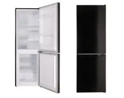 Produktbild: Respekta Stand Kühl-Gefrier-Kombination / 109 L Kühlanteil / 48 L Gefrieranteil /mit regelbarem Thermostat und Eiswürfelbereiter / KG144S-37 / (H) 144 x (B) 47,4 x (T) 49,5 cm / 39 dB / Schwarz