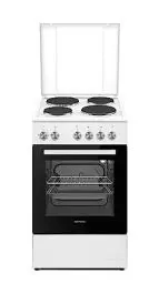 Produktbild: Respekta Standherd mit Edelstahlkochmulde / 48 L Backofen mit 3 Beheizungsarten/Kochfeld mit 3 Leistungsstufen inkl. Metalldeckel / SH1000-33
