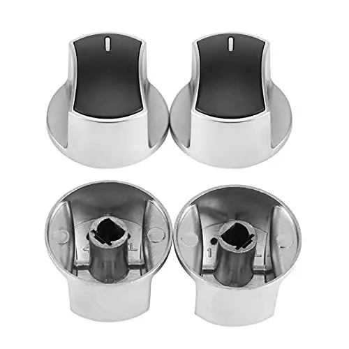 Produktbild: respekta ersatzteile backofen drehknopf,Hanfdocht, Bouton 8 Mm, Bedienknopf für Heißluftfritteuse, Gas-Log-Knopf, Sortiments-Ersatzknöpfe 2 Stück Universal-Gasherd-Herdteil-Bedienknöpfe Ersatz-Zinkleg