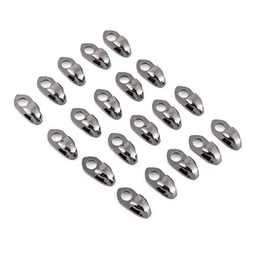 Produktbild: Respicefinem 20 pcs/set BOOTS shoes grommets eyelets alloy lace-up gunmetal Boot hooks with rivets for repair/camping/hiking/climbing accessories