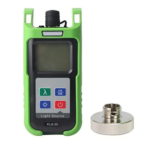 Produktbild: Respicefinem optische Single-Mode-Lichtquelle, tragbares optisches Single-Mode-Leistungsmessgerät mit zwei Wellenlängen und LED-Taschenlampe für dunkle Bedingungen, SC + 2,5 mm