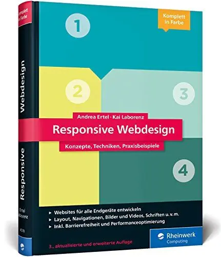 Produktbild: Responsive Webdesign: Konzepte, Techniken, Praxisbeispiele. Das Standardwerk in 3. Auflage!