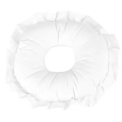Produktbild: Rest Kissen, Polyester Face Relax Pillow SPA Salon Massage Höhlte Kissen Nickerchen Rest Kissen, Kissen Mikrofaser Badkissen Material Wasserdichtes Design für die Erholung im Home SPA(Weiß)