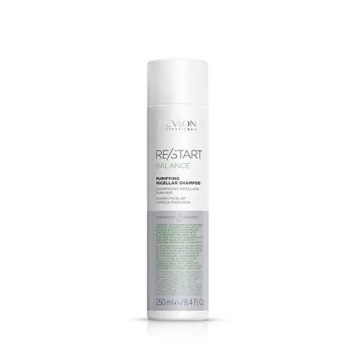 Produktbild: RE/START Balance Purifying Micellar Shampoo, 250 ml, Mizellen Shampoo für Haar & Kopfhaut, Haarshampoo für unbeschwerte, glänzende Haare, cremiger Schaum gegen ölige Kopfhaut