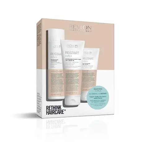 Produktbild: RE/START CURLS SET FÜR LOCKEN & SPIRALLOCKEN, Nourishing Cleanser (250ml), Nourishing Conditioner (200ml) und Multipurpose Gel-to-oil (150ml), Pflege für die spezifischen Bedürfnisse von lockigem Haar