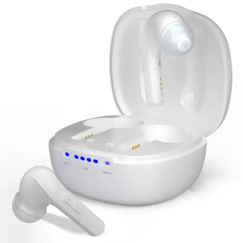 Produktbild: Retekess TE101 Hörverstärker für Senioren, wiederaufladbarer Soundverstärker, Geräuschunterdrückung, 16 Kanäle, APP zum selbstanpassen des Hörverstärker, In-Ear-Erkennung zur Vermeidung von Heulen