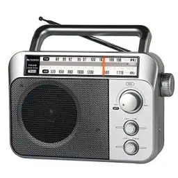 Produktbild: Retekess TR604 AM FM Radio,Tragbares Radio,Netzkabel oder Batteriebetrieb,Großer Knopf,Großer Lautsprecher,Einstellbare Höhen und Bässe,Radio für Senioren,Küche,Für Schlafzimmer