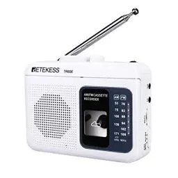 Produktbild: Retekess TR606 Tragbare Kassettenspieler,Tape Recorder,Kleines FM AM Radio,Walkman Kassettenrekorder,3,5 mm Kopfhöreranschluss,Schneller Vor- und Rücklauf,Alte Kassetten abspielen(Weiß)