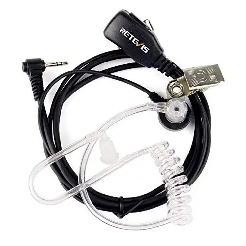 Produktbild: Retevis EAM101 Funkgeräte Headset, Kompatibel mit Walkie Talkie RT45, Motorola TLKR T92 H2O, T82 Extreme T62 T80 Extreme, Walkie Talkie Headset, 1 Pin 2.5mm Sicherheit Kopfhörer Ohrhörer (1 Stück)