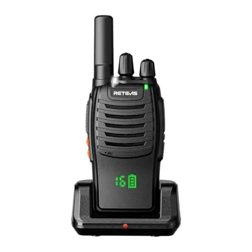 Produktbild: Retevis H777H Funkgerät, Walkie Talkie mit Verstecktes Display LED, Lesbarkeit, EIN-klick-Kopplung H777, USB-C, VOX, Notfallalarm, Walki Talki für Camping, Radfahren(1 Stück, Schwarz)