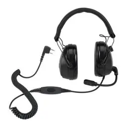 Produktbild: Retevis Noise Cancelling Walkie Talkie Headset, Overhead 2-Wege Radio Kopfhörer, Lautstärkeregelung, 2-Pin Zwei-Wege Radio Taktische Ohrhörer Kompatibel mit Baofeng UV5R RT24 RT27 RT5R(1 Pack)