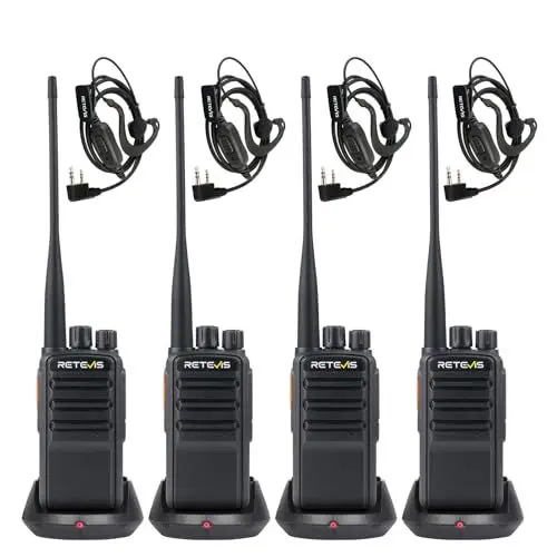 Produktbild: Retevis RB669 Freenet PMR446 Funkgerät, Funkgeräte Set RT24V 2.0, 16 Kanäle und 6 Freenet Kanäle, Deutsches Sprachsystem, VOX, Großer Reichweite Walkie Talkie für im Freien(2 Paar, Schwarz)