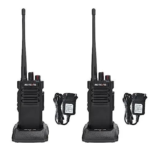 Produktbild: Retevis RT29D Walkie Talkies Großer Reichweite, IP67 Wasserdichtes Walkie Talkie Erwachsene, 3200 mAh, DMR Funkgerät, Gruppenruf, Robustes für Logistik, Hotel, Lager, Bauernhof (Schwarz, 2 Stück)
