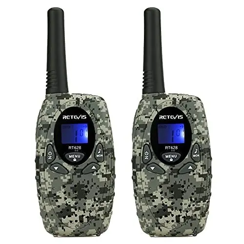 Produktbild: Retevis RT628 Walkie Talkie Kinder, Große Reichweite Funkgerät, Einfache Handhabung PMR446 Spielzeug ab 3-12 Jahre, Spy Gear, Reisen (1 Paar, Tarnung)