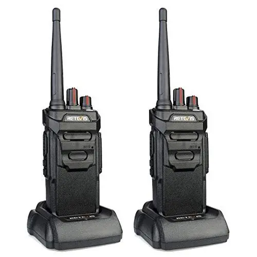 Produktbild: Retevis RT648 Walkie Talkie, IP67 Wasserdicht Lizenzfrei PMR446 Professionelles Walkie-Talkie Wiederaufladbarer, VOX Squelch für Lange Reichweite 2-Wege-Radio (2 Stück, Schwarz)