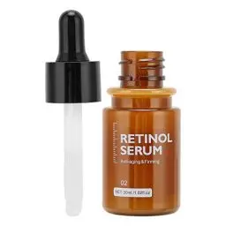 Produktbild: Retinol Anti Aging Facial Serum, ANGGREK Fine Lines Fading Repairing Face SerumRetinol Face Serum for Face Neck Eyes Vibrant Glamour 30ml