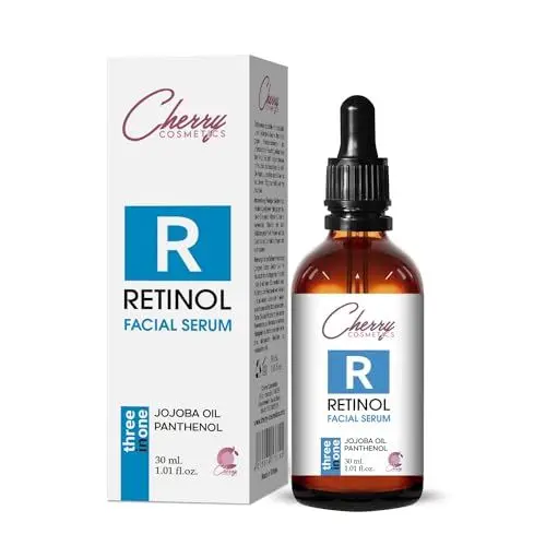 Produktbild: Retinol Serum mit Vitamin A und Falten weg Soforteffekt. Hautbilderneuerndes anti aging Gesichtsserum. Altersflecken und Milien Entferner Hautpflege Serum für deine skincare.