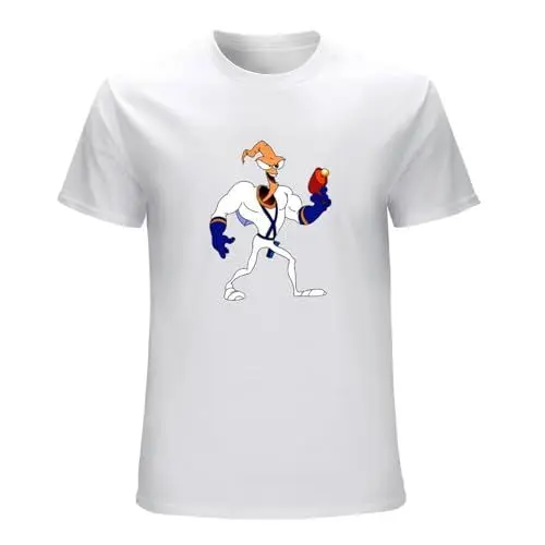 Produktbild: Retro Snes Game Earthworm Jim Character Video Game Fan T Shirt White 3XL