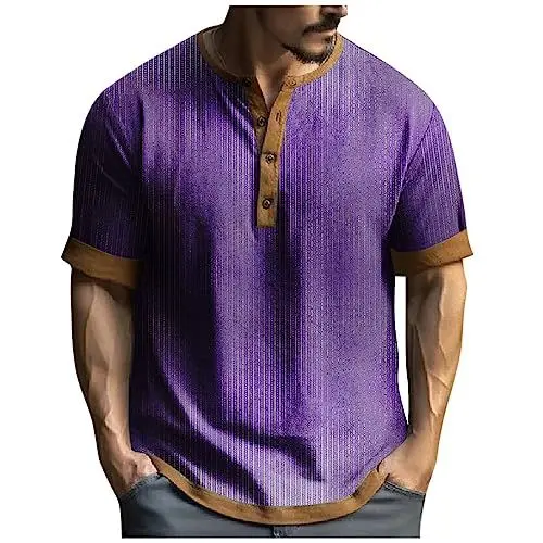Produktbild: Retro Tshirt Herren Hemd Slim Fit Herren Kurzarm Hemden Männer Sport Shirts Für Herren Tshirt Schwarz Jacke Rotes Tshirt Herren Leinenhemd Hawaii Hemd Herren Kaputzensweatjacke