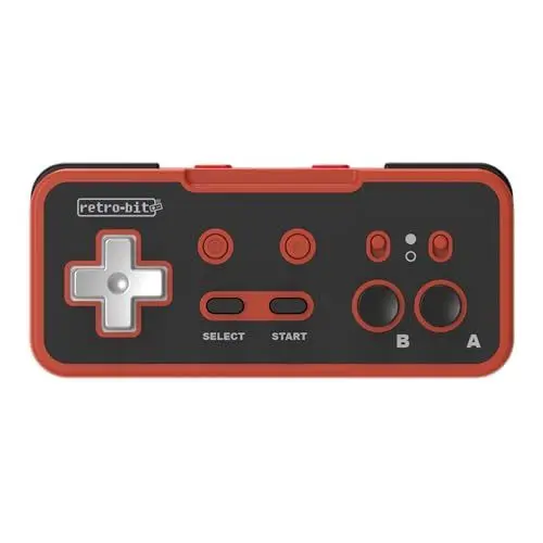 Produktbild: Retro-Bit Origin8 2.4 GHz Wireless Controller For Nintendo Switch & NES - USB & NES receivers included - Red & Black