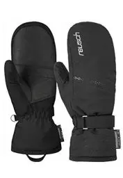 Produktbild: Reusch Hannah R-TEX® XT Mitten Winddichte, wasserdichte, atmungsaktive und warme Fäustlinge Fausthandschuhe Winterhandschuhe Schneehandschuhe Skihandschuhe für Damen, Black/Silver, 6,5