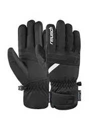 Produktbild: Reusch Baldo R-TEX® XT winddichte, wasserdichte, atmungsaktive und warme Unisex Winterhandschuhe Fingerhandschuhe Schneehandschuhe Skihandschuhe für Damen und Herren, schwarz-weiß, 9,5