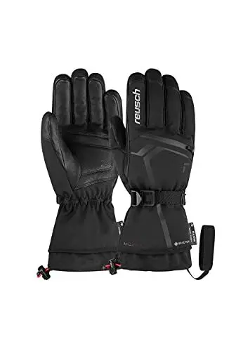 Produktbild: Reusch Down Spirit Gore-tex besonders Warmer, wasserdichter und atmungsaktiver Skihandschuh mit Daunen, schwarz/Silber, 9,5