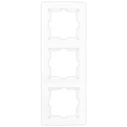 Produktbild: REV 0208830104 Studio, 3-fach Rahmen Steckdose, Rahmen Lichtschalter etc., weiss