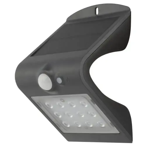 Produktbild: REV BUTTERFLY Solarleuchte für außen, IP65, Aussenlampe mit Bewegungsmelder, Solarlampe, Solarleuchte·· 1200mAh, Li-Ion, 1.5W, anthrazit