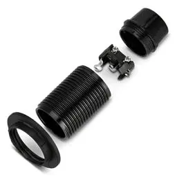 Produktbild: REV Fassung E14 Lampenfassung für LED-Lampen & Glühlampen bis 40W, 230 V, schwarz, 1 Stück (1er Pack)