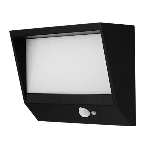 Produktbild: REV LUMUS 140 Solarlampe, Aussenlampe mit Bewegungsmelder, Gartenbeleuchtung, 110lm, 3000K, 2W, IP65, schwarz