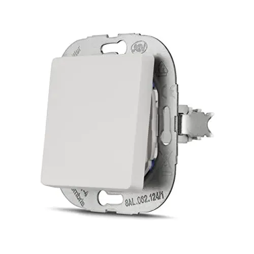 Produktbild: REV PrimaLuxe Lichtschalter Taster, 230VAC, 10A, 100W, Unterputz, weiss