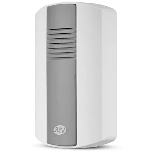 Produktbild: REV Türgong mit 8 einstellbaren Melodien. Batterie-, oder Batterie- und Trafobetrieb, Weiss