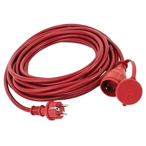 Produktbild: REV Verlängerungskabel - Verlängerungskabel 25m für außen, wasserd. IP44, 3680W, rot