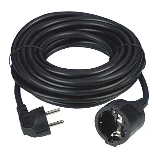 Produktbild: REV Verlängerungskabel 3m, 3680W, H05VV-F, Innenbereich, Verlängerungskabel schwarz