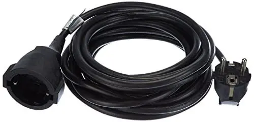 Produktbild: REV Verlängerungskabel - Verlängerung für den Innenbereich, 3680W, 5m, schwarz